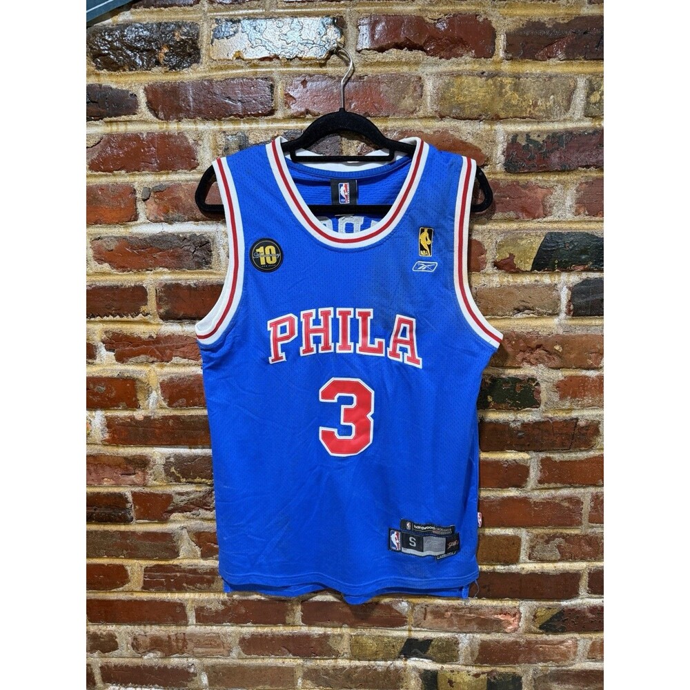 VTG ALLEN IVERSON 10 Yr Anniversary Hardwood Classics Phila 76ers Jersey, Small